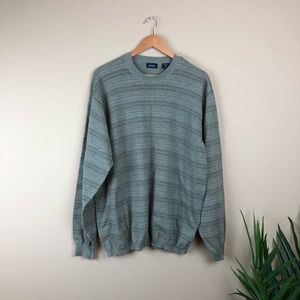 Green Striped Sweater